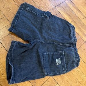 Men's Black Denim Shorts